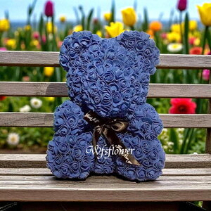 永生粉愛你玫瑰泰迪熊 七夕推薦 台南花店